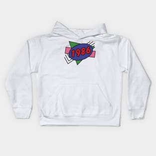 Year 1986 Retro 80s Graphic Kids Hoodie